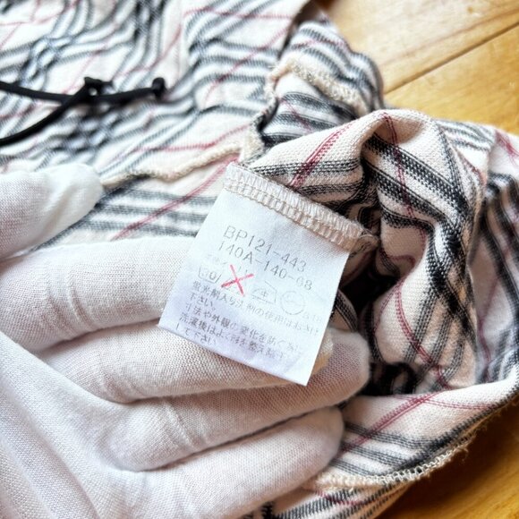 Burberry London Girls' Plaid Knit Top - Size140A - Picture 9 of 10
